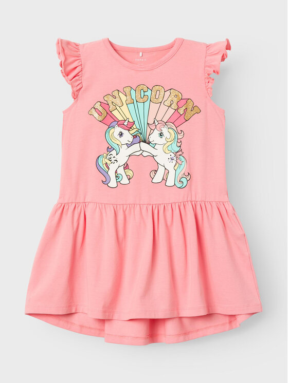 NAME IT Sukienka codzienna Mai 13227608 Różowy Standard Fit