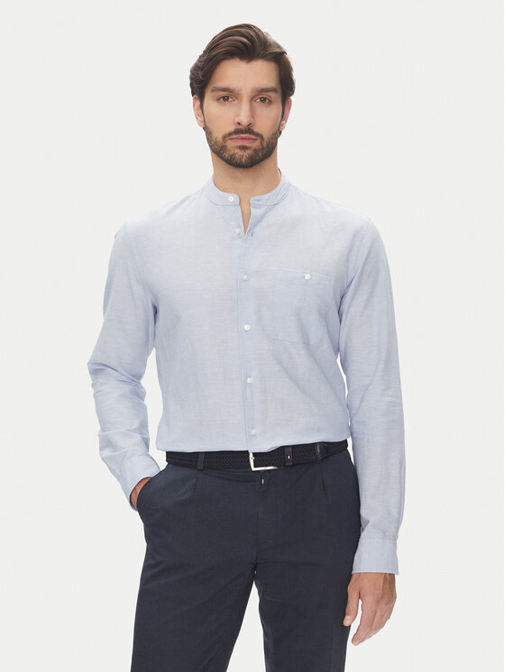 Pierre Cardin Koszula C6 41009.0480 Błękitny Modern Fit