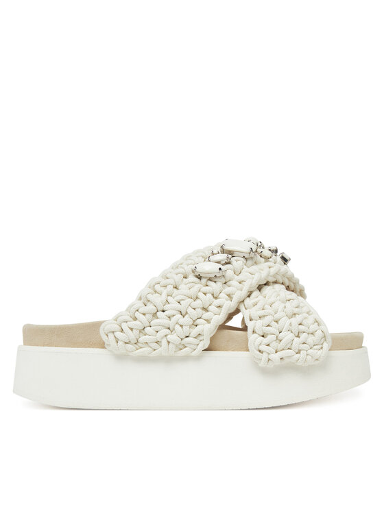 Inuikii Klapki Woven Stones Platform 70103-106 1100 Écru