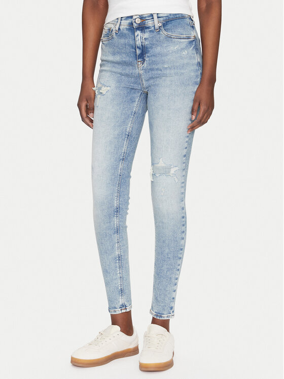 Tommy Jeans Jeansy Nora DW0DW20024 Niebieski Skinny Fit