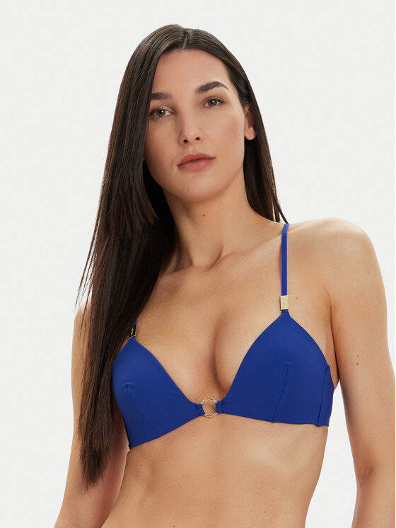 Calvin Klein Swimwear Góra od bikini KW0KW02382 Granatowy