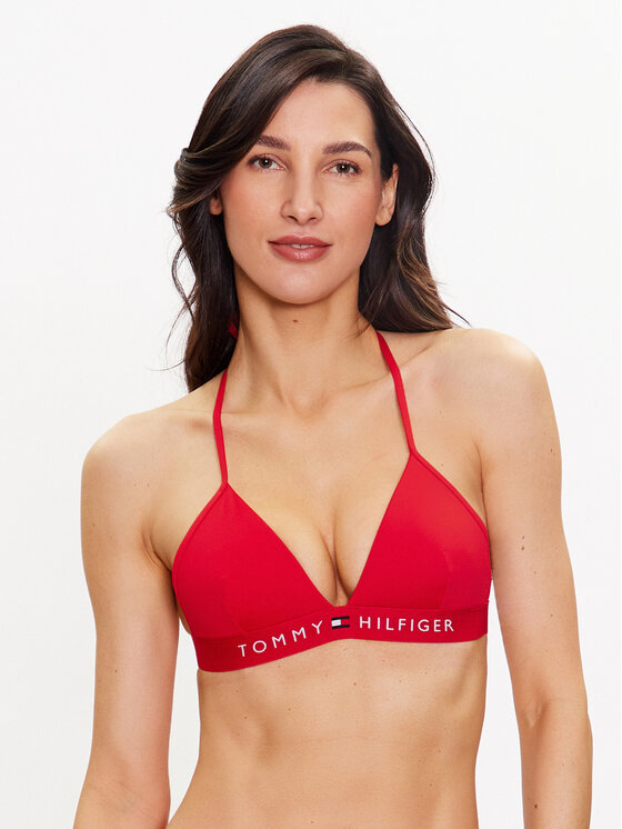 Tommy Hilfiger Góra od bikini UW0UW04109 Czerwony