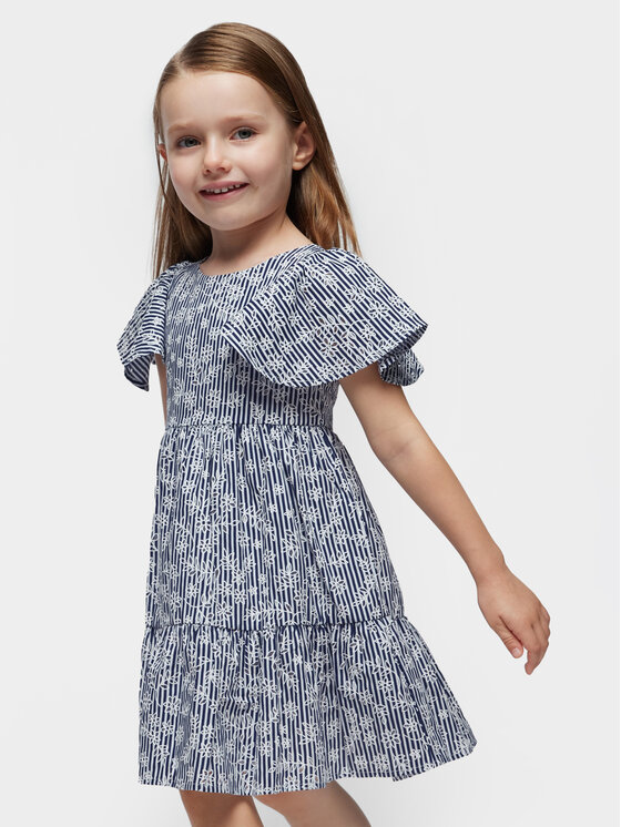 Mayoral Sukienka letnia 3940 Granatowy Regular Fit