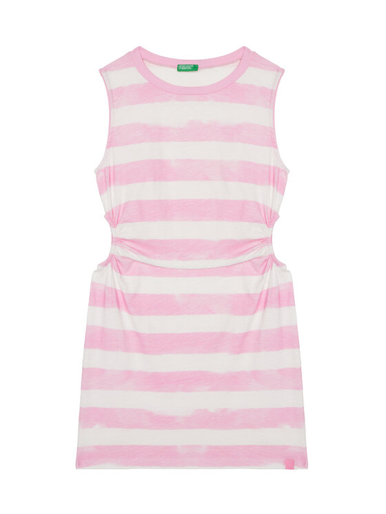 United Colors Of Benetton Sukienka letnia 3SL3CV013 Różowy Regular Fit