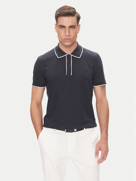 Baldessarini Polo B4 10063.5283 Granatowy Regular Fit