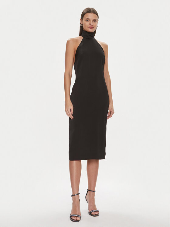 KARL LAGERFELD Sukienka koktajlowa 240W1307 Czarny Slim Fit