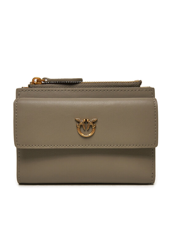 Pinko Duży Portfel Damski Compact Wallet . 103612 A0F1 Szary