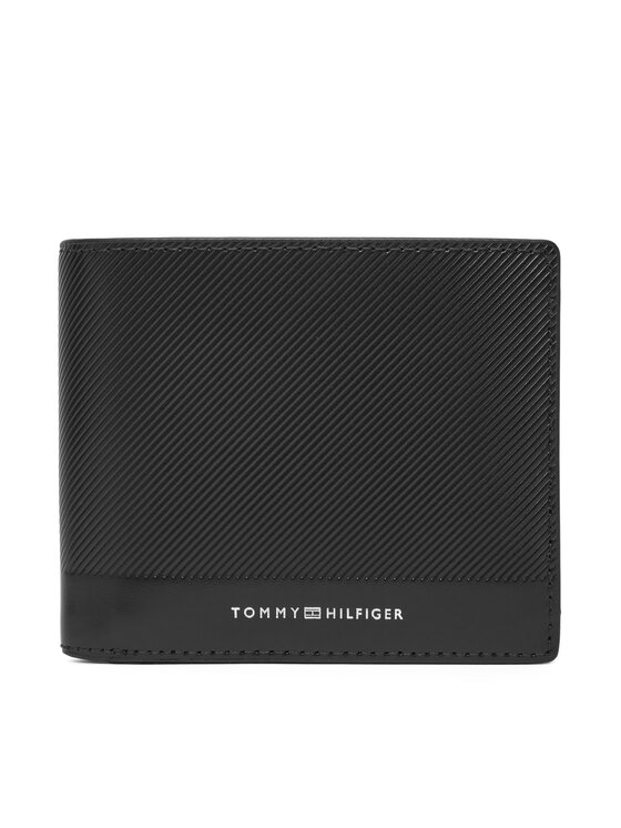 Tommy Hilfiger Duży Portfel Męski Th Foundation Extra Cc And Coin AM0AM13509 Czarny