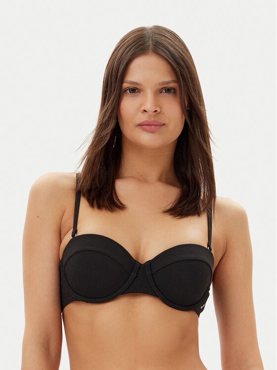 Tommy Hilfiger Góra od bikini UW0UW05814 Czarny