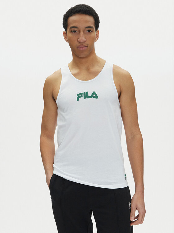 Fila Tank top Lirey FAM0919 Biały Slim Fit