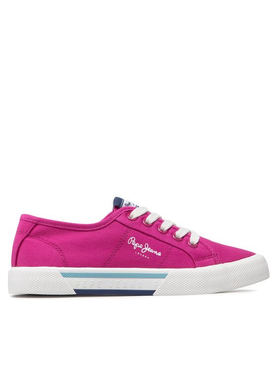 Pepe Jeans Tenisówki Brady Girl Basic PGS30543 Różowy