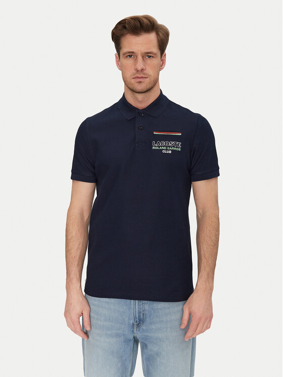 Lacoste Polo PH8742 Granatowy Regular Fit