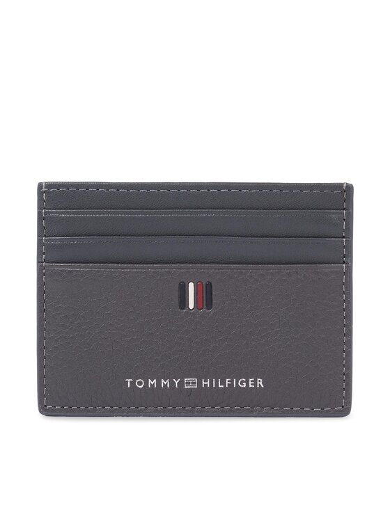 Tommy Hilfiger Etui na karty kredytowe Th Central Cc Holder AM0AM11858 Szary