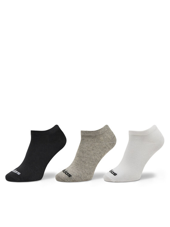 adidas Skarpety stopki unisex Thin Linear Low-Cut Socks 3 Pairs IC1300 Szary