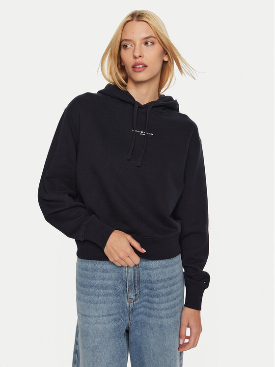 Tommy Hilfiger Bluza WW0WW42896 Granatowy Regular Fit