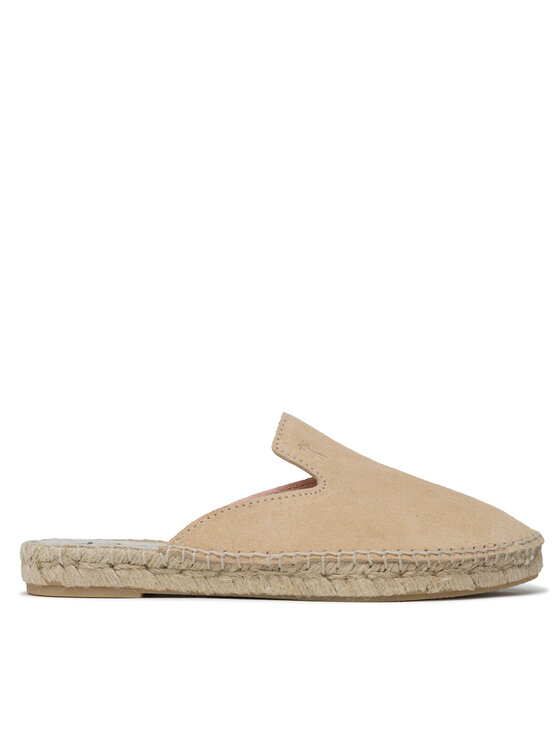 Manebi Espadryle Suede Mules M 1.1 M0 Beżowy