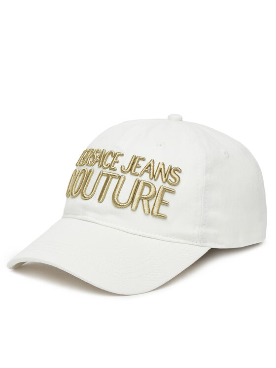 Versace Jeans Couture Czapka z daszkiem 78VAZK32 Biały