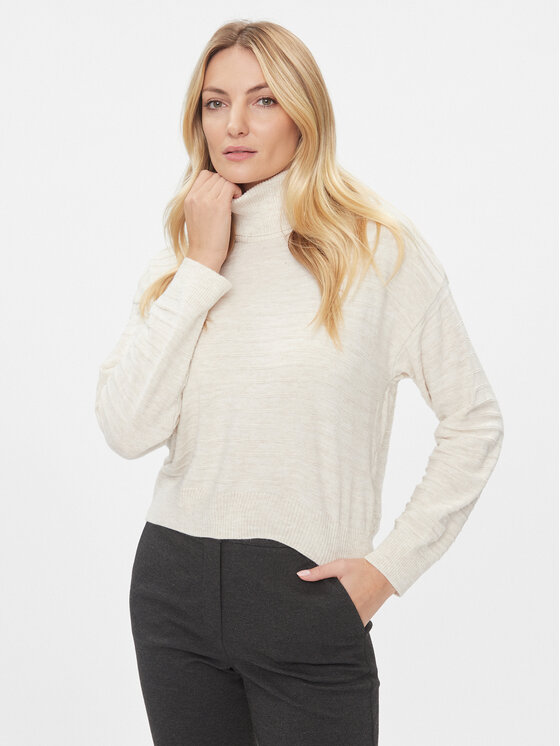 ONLY Golf 15294524 Beżowy Regular Fit