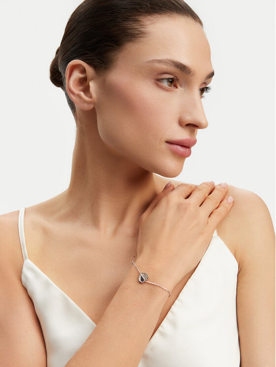 Guess Bransoletka Lovely Guess JUBB03 036JW Srebrne rodowanie