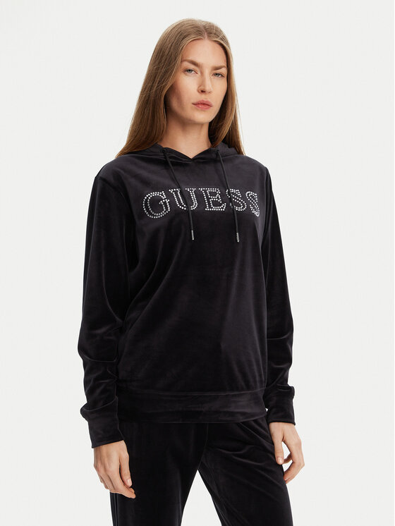 Guess Bluza V4RQ25 K0232 Czarny Regular Fit