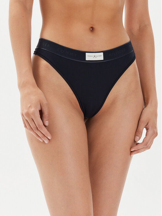 Tommy Hilfiger Stringi UW0UW04812 Granatowy