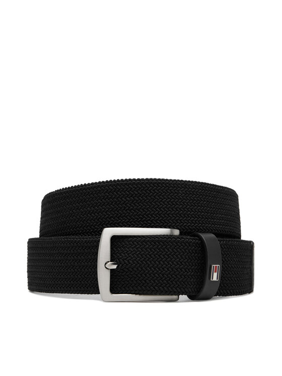 Tommy Hilfiger Pasek Męski Denton Elastic 3.5 AM0AM13354 Czarny