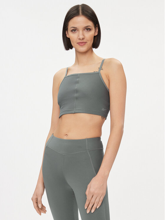 Reebok Top Yoga Performance IM4044 Szary Fitted Fit