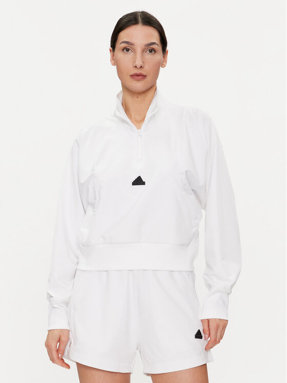 adidas Bluza Z.N.E. IN9478 Biały Relaxed Fit