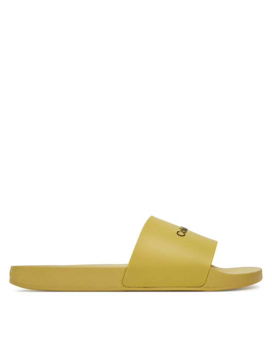 Calvin Klein Klapki Pool Slide Rubber HM0HM00455 Zielony