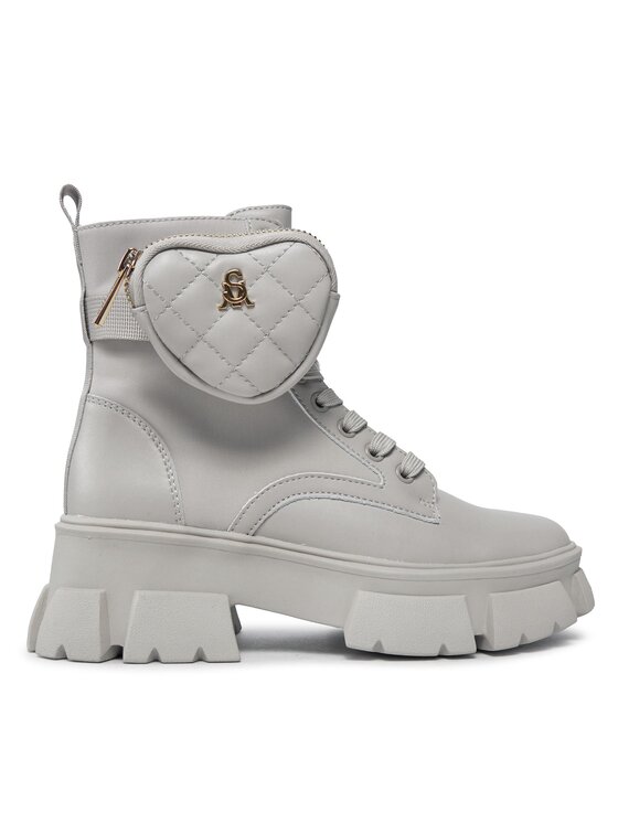 Steve Madden Trapery Tanker-H Bootie SM19000035 SM19000035-287 Écru