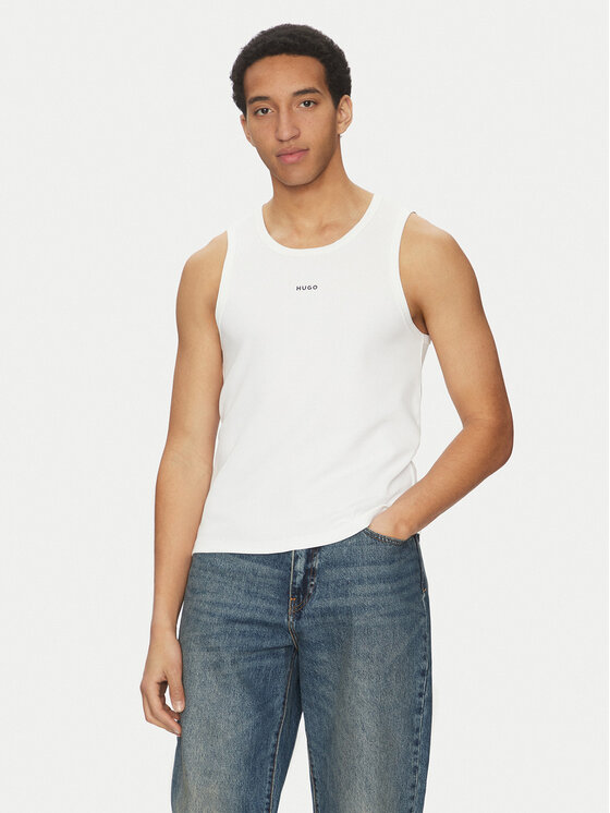 HUGO Tank top Dapota 50542089 Biały Slim Fit
