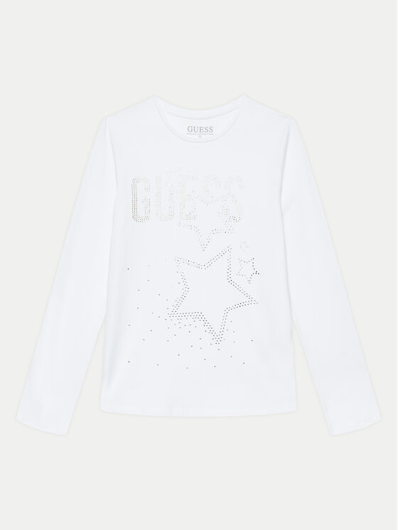 Guess Bluzka J4BI09 J1314 Biały Regular Fit