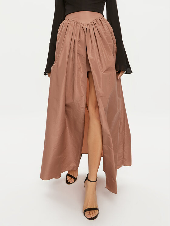 Pinko Spódnica maxi Botticino 102784 Y3LE Brązowy Relaxed Fit