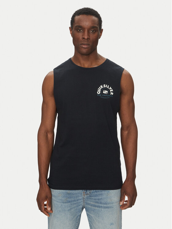 Quiksilver Tank top EQYZT08029 Czarny Relaxed Fit