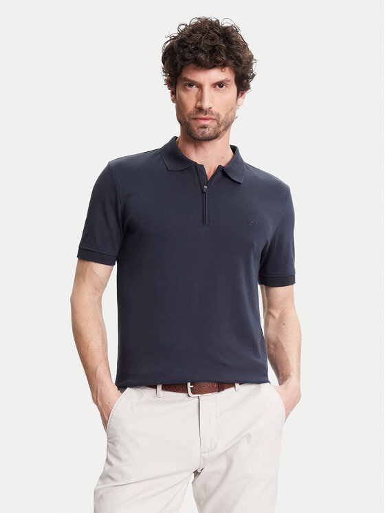 Pierre Cardin Polo C5 21455.2119 Granatowy Regular Fit