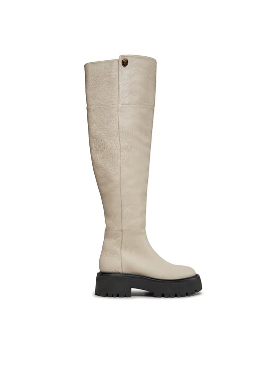 Kurt Geiger Kozaki 225-Shoreditch Otk Chunky 655110109 Biały