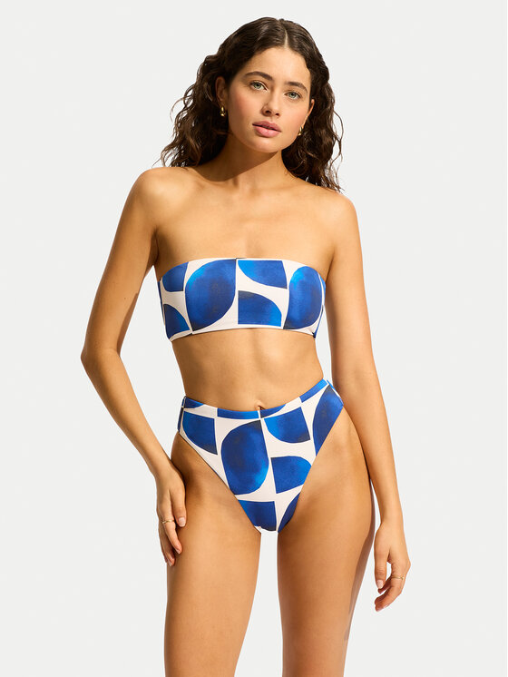 Seafolly Góra od bikini 31534-238 Niebieski