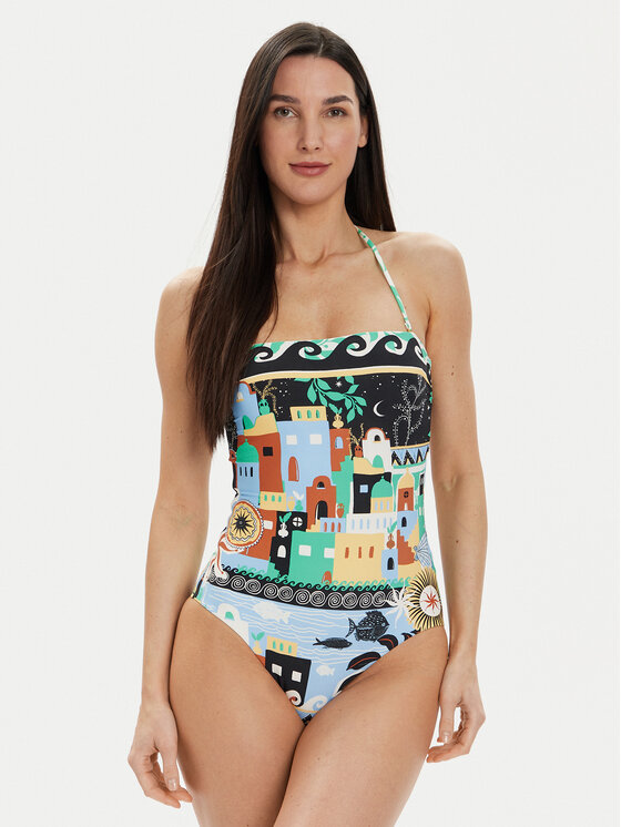 Seafolly Strój kąpielowy Atlantis 11099-127 Kolorowy