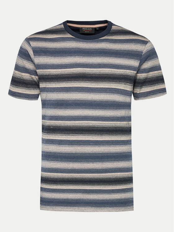 INDICODE T-Shirt Vicce 40-972 Szary Regular Fit