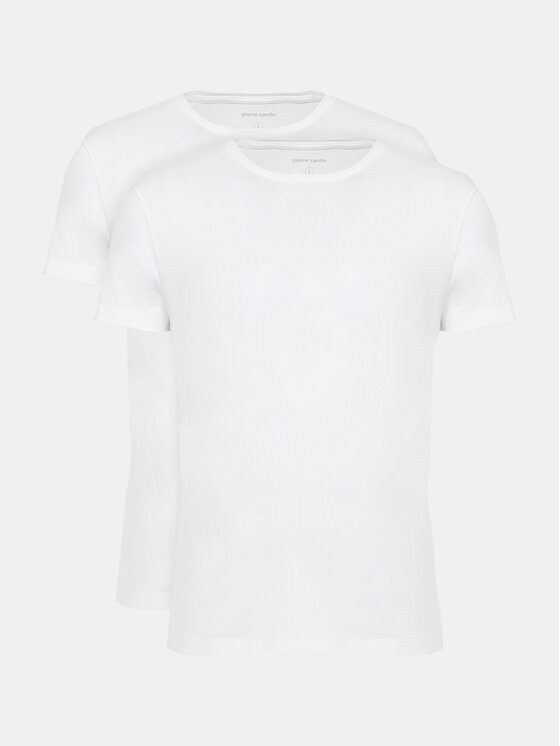 Pierre Cardin Komplet 2 t-shirtów 29990.000.9000 Biały Modern Fit