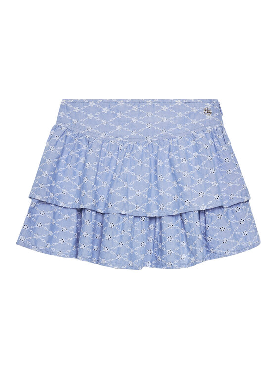 Guess Spódnica mini J5GD23 WH7K0 Niebieski Regular Fit