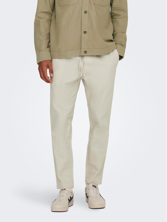 Only & Sons Spodnie materiałowe 22024966 Szary Tapered Fit