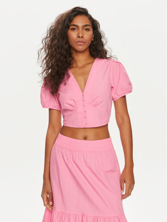 Vero Moda Bluzka Charlotte 10303653 Różowy Regular Fit