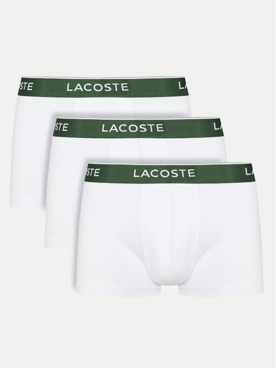 Lacoste Komplet 3 par bokserek 5H1300 Biały