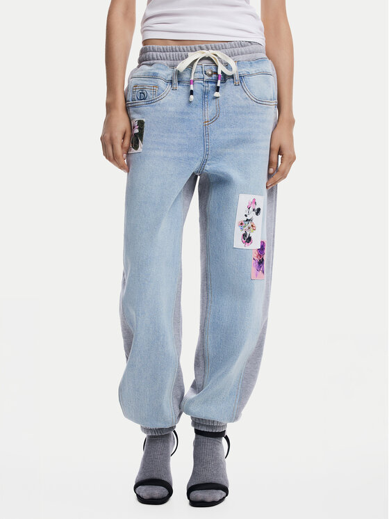 Desigual Jeansy Mnnie 25SWDD72 Niebieski Loose Fit