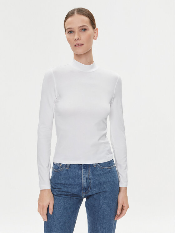Calvin Klein Golf K20K206067 Biały Slim Fit