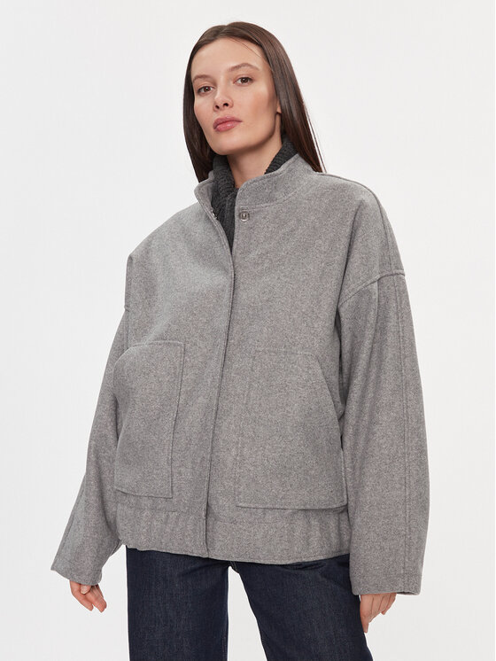 Noisy May Kurtka przejściowa Halston 27029328 Szary Relaxed Fit
