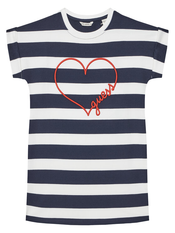 Guess Sukienka codzienna J5GK33 KBOR4 Granatowy Regular Fit