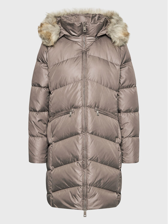 Calvin Klein Curve Kurtka puchowa Essential K20K205144 Brązowy Regular Fit