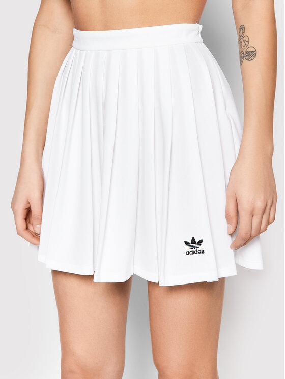 adidas Spódnica plisowana HG6305 Biały Regular Fit
